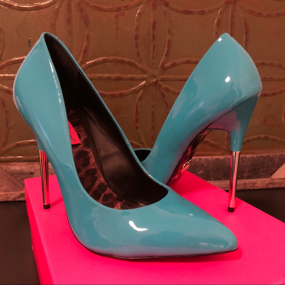 Betsey Johnson Teal Heels